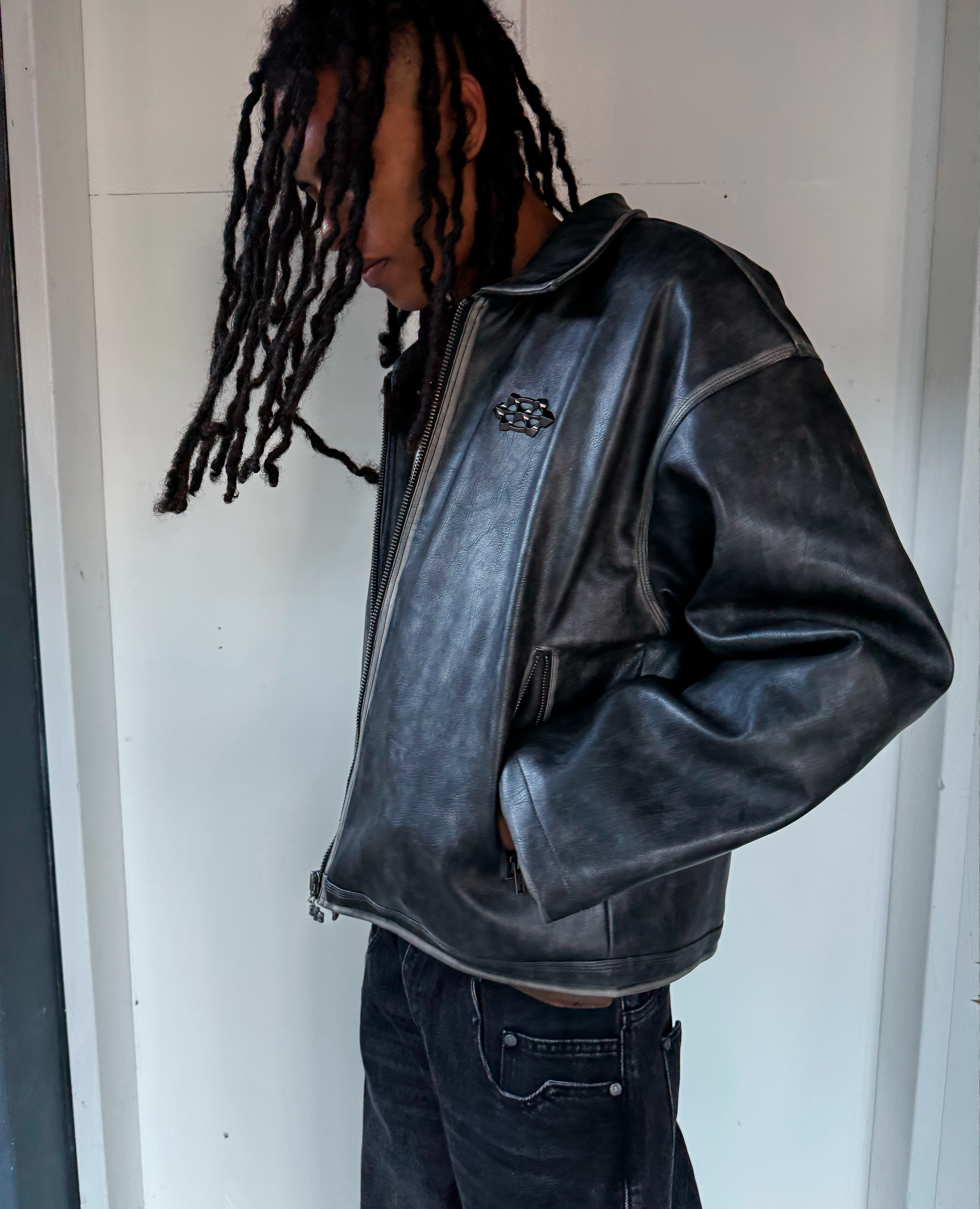 FADED LEATHER JACKET