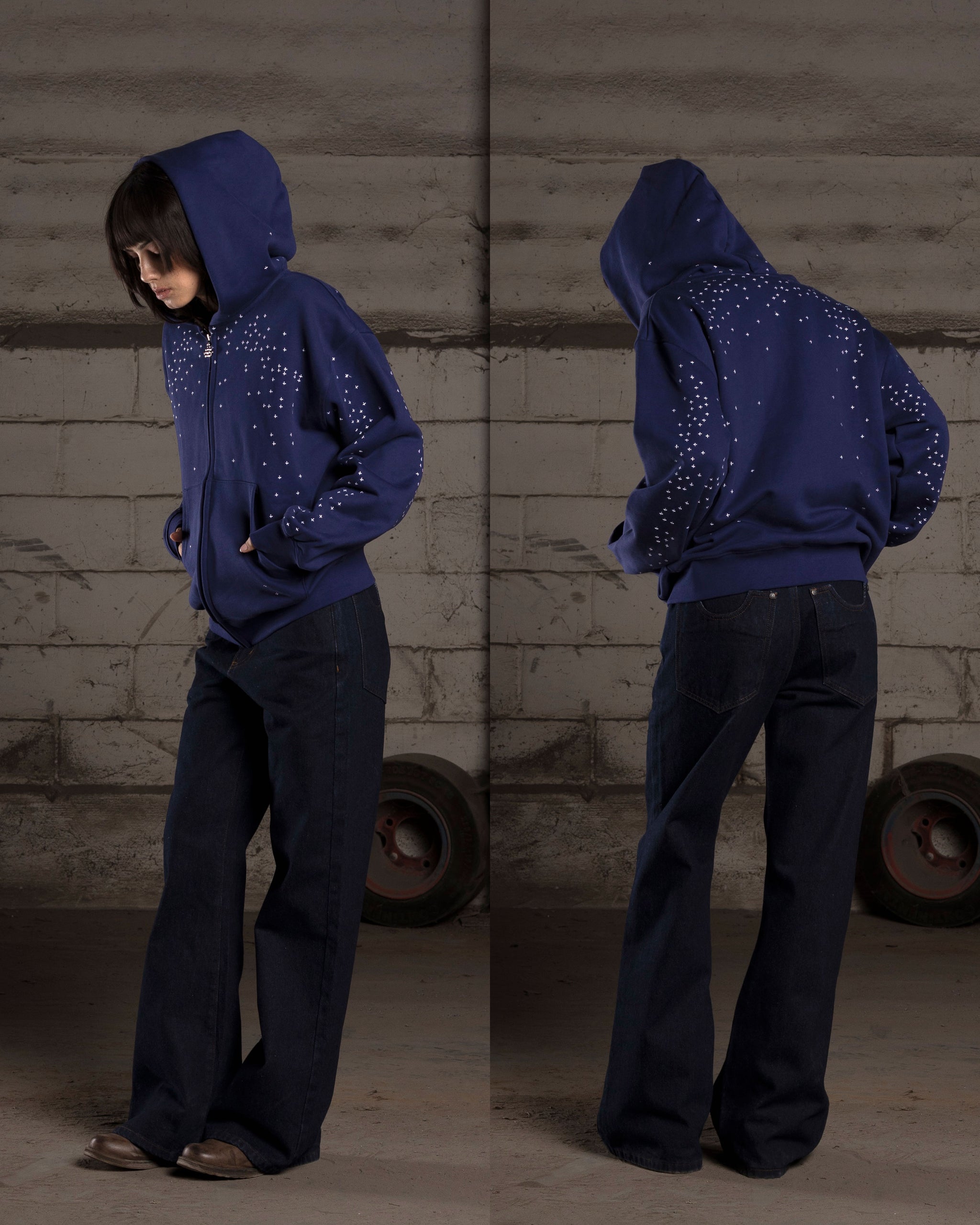 BLUE STARDUST ZIP
