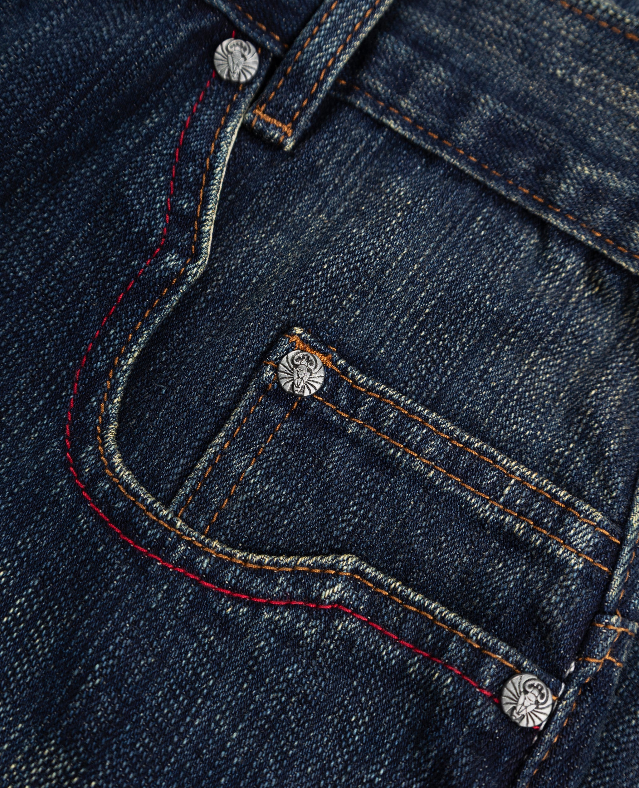 USED POCKETS STRAIGHT DENIM