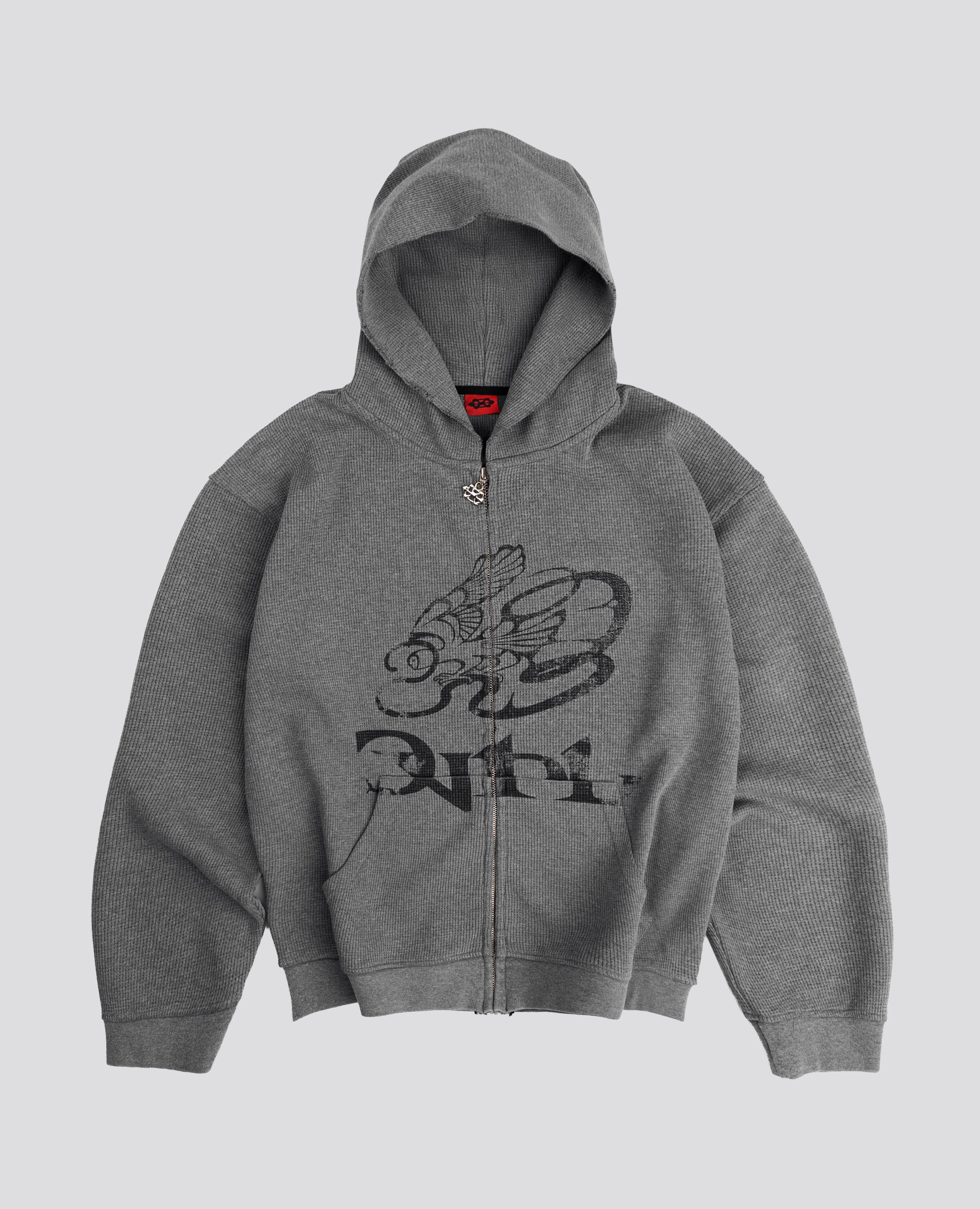 GREY BATTLE WAFFLE ZIP