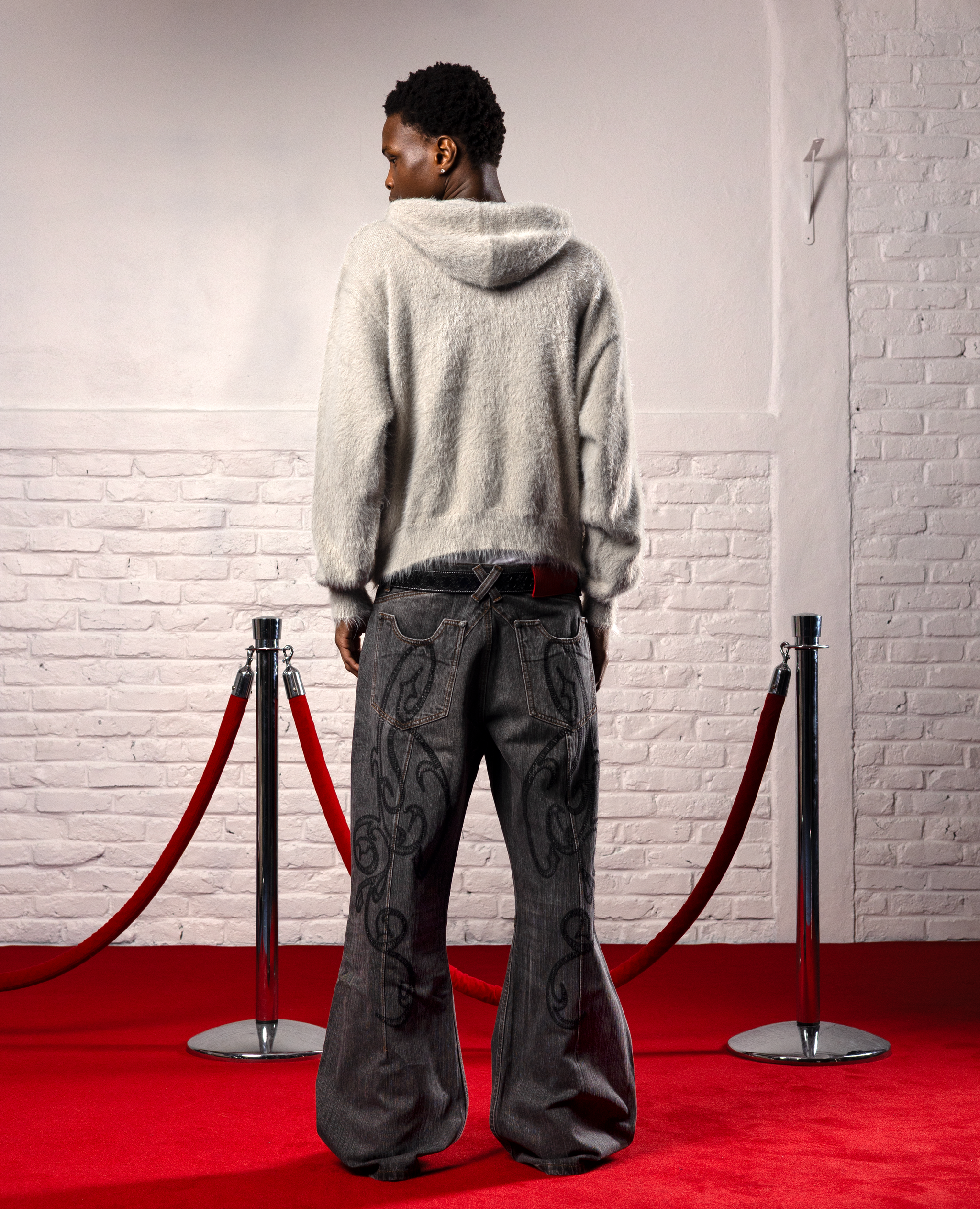 GREY CLASSIC FUR ZIP