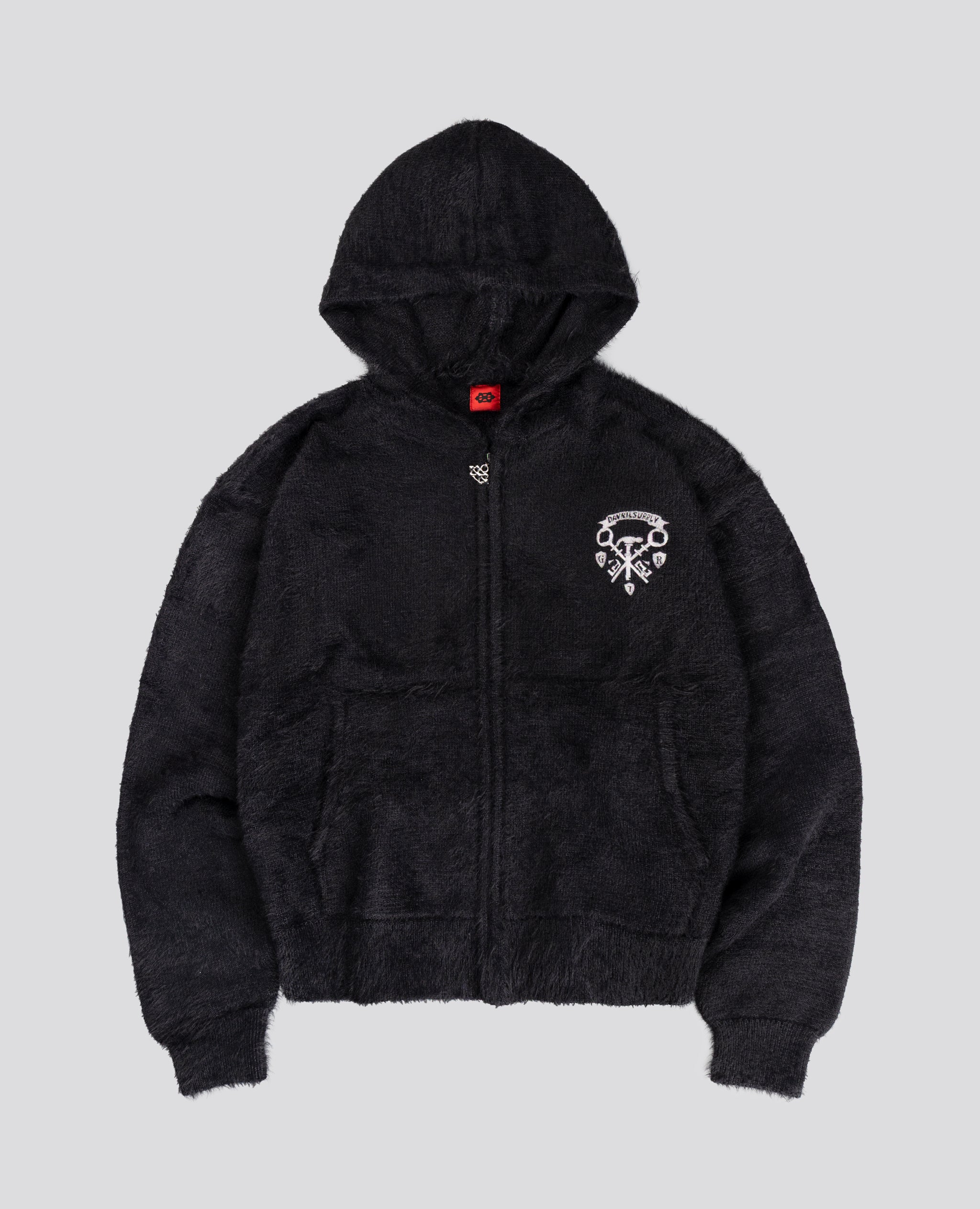 BLACK CLASSIC FUR ZIP
