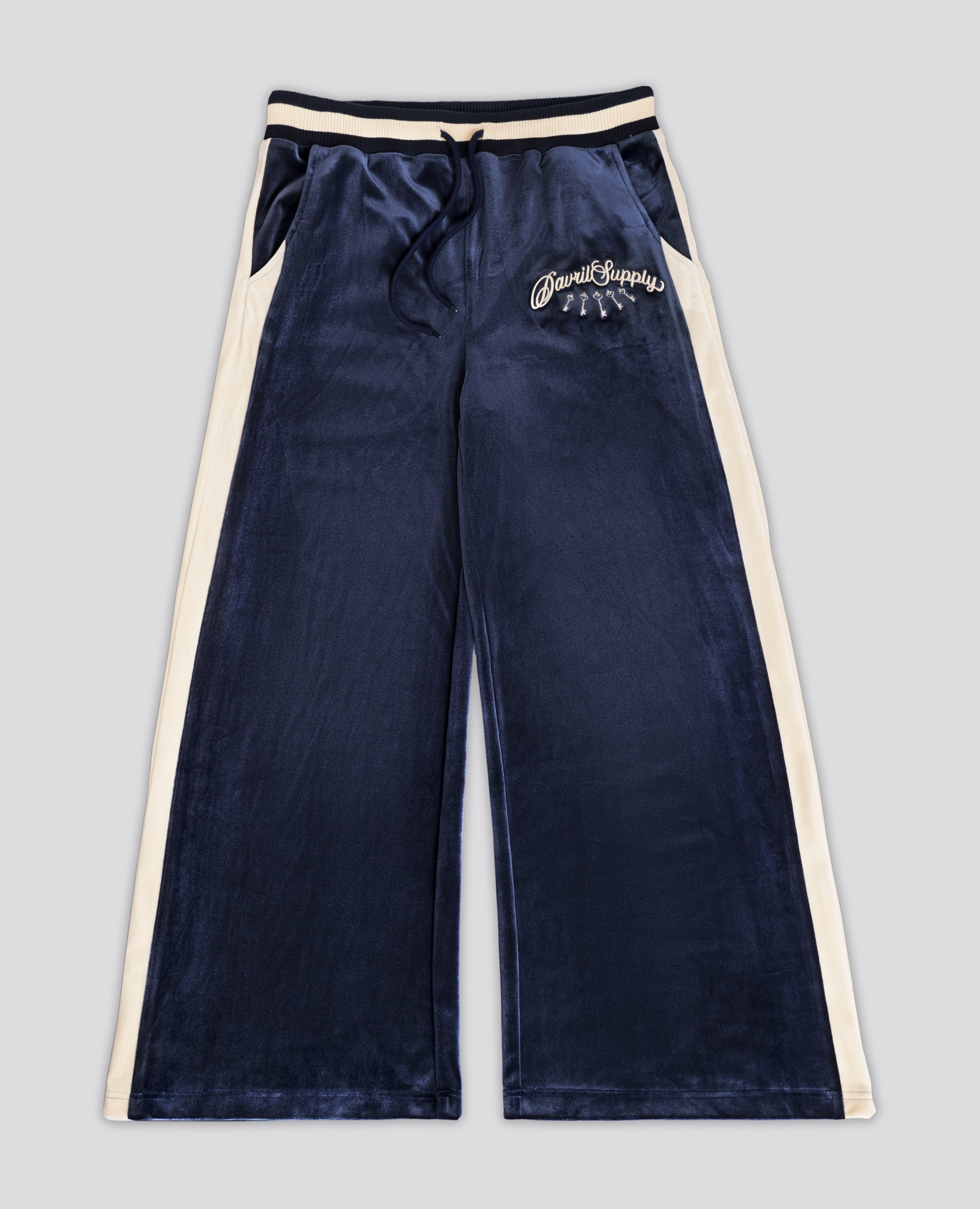PALACEBLUE VELVET JOGGERS