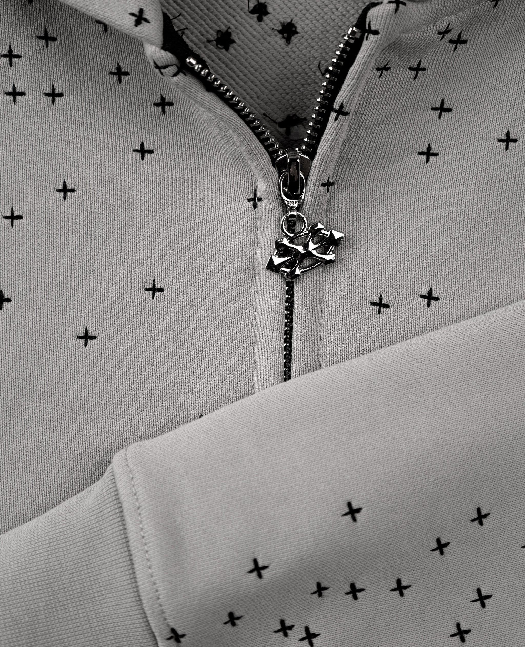 GREY STARDUST ZIP