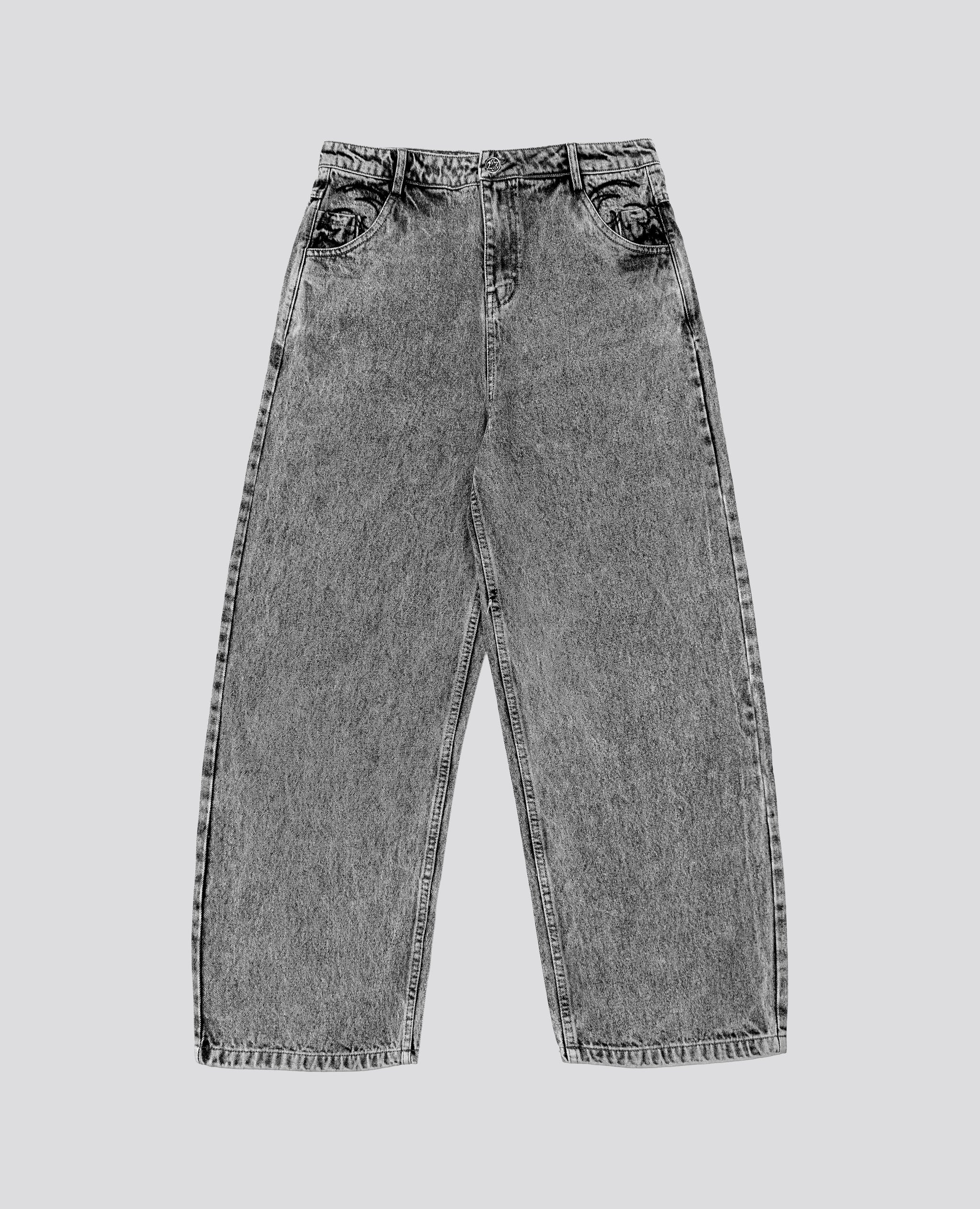 GREY ORNAMENT PANT