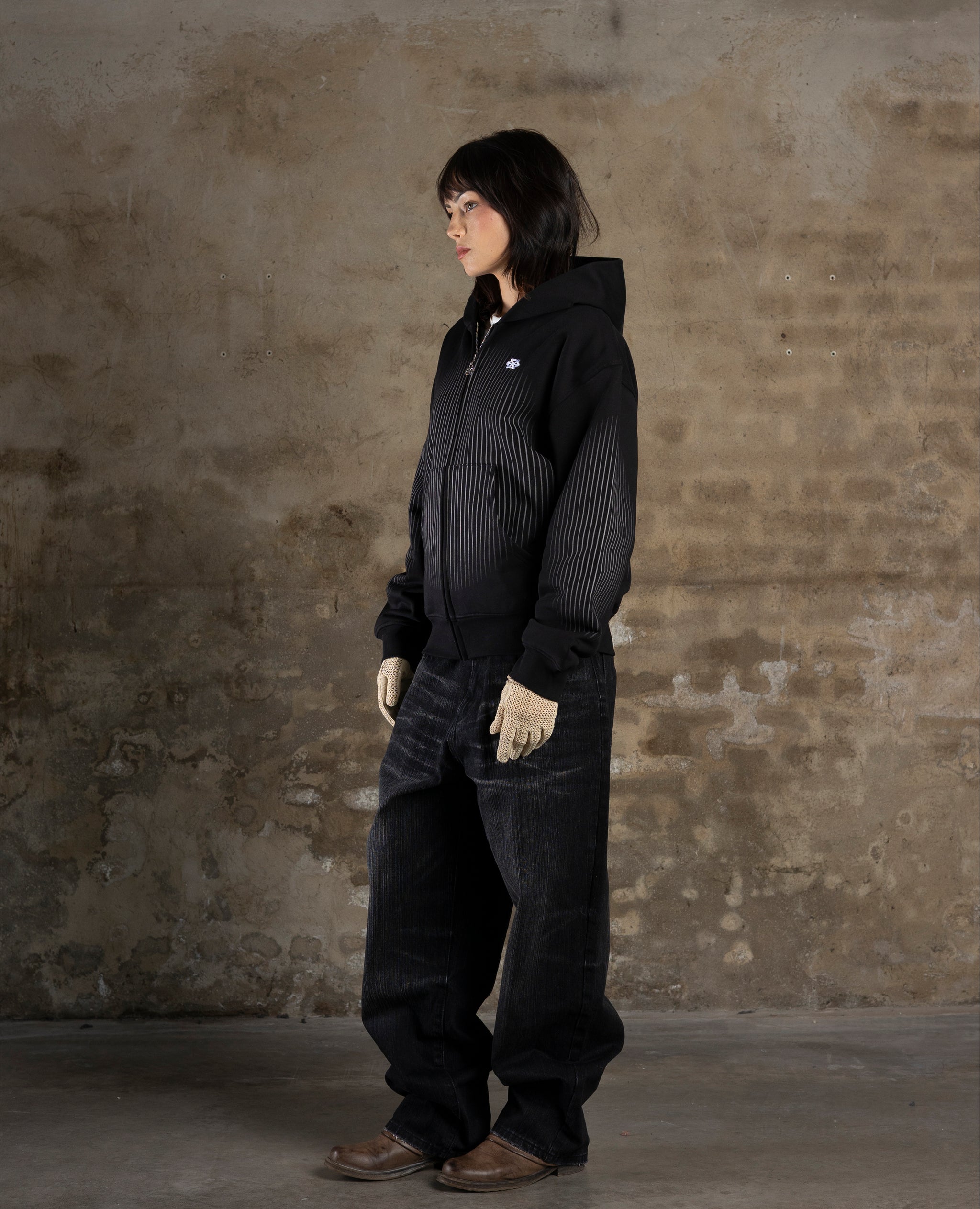BLACK BRUTAL ZIP