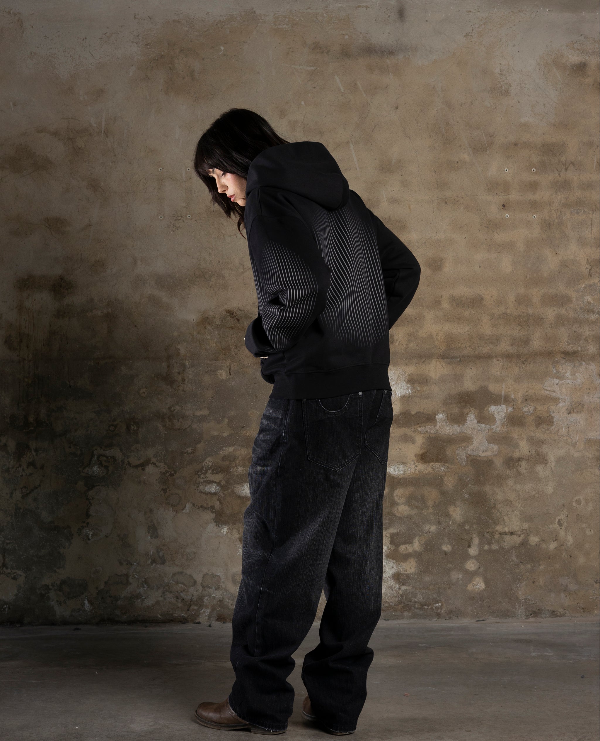 BLACK BRUTAL ZIP