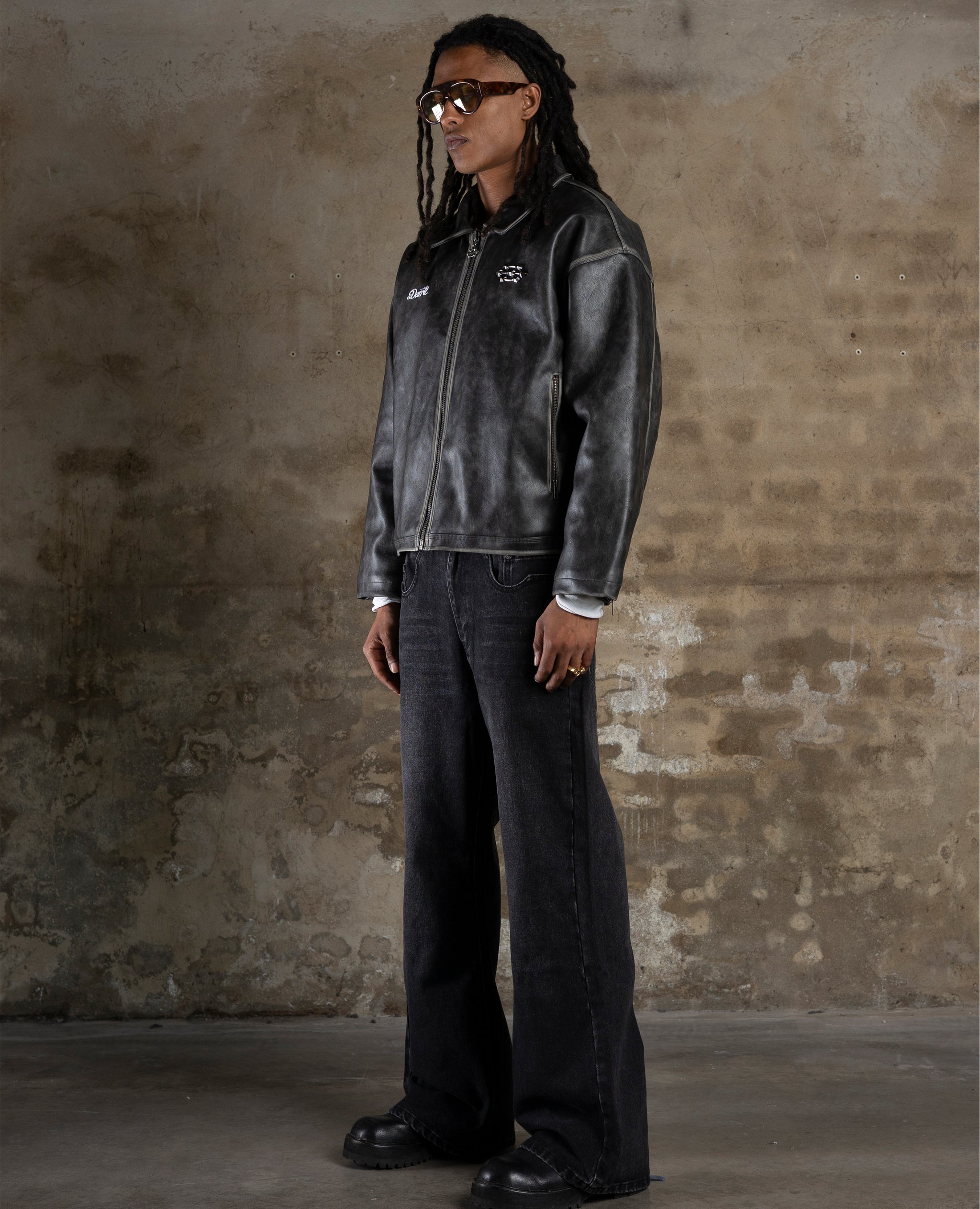 FADED LEATHER JACKET