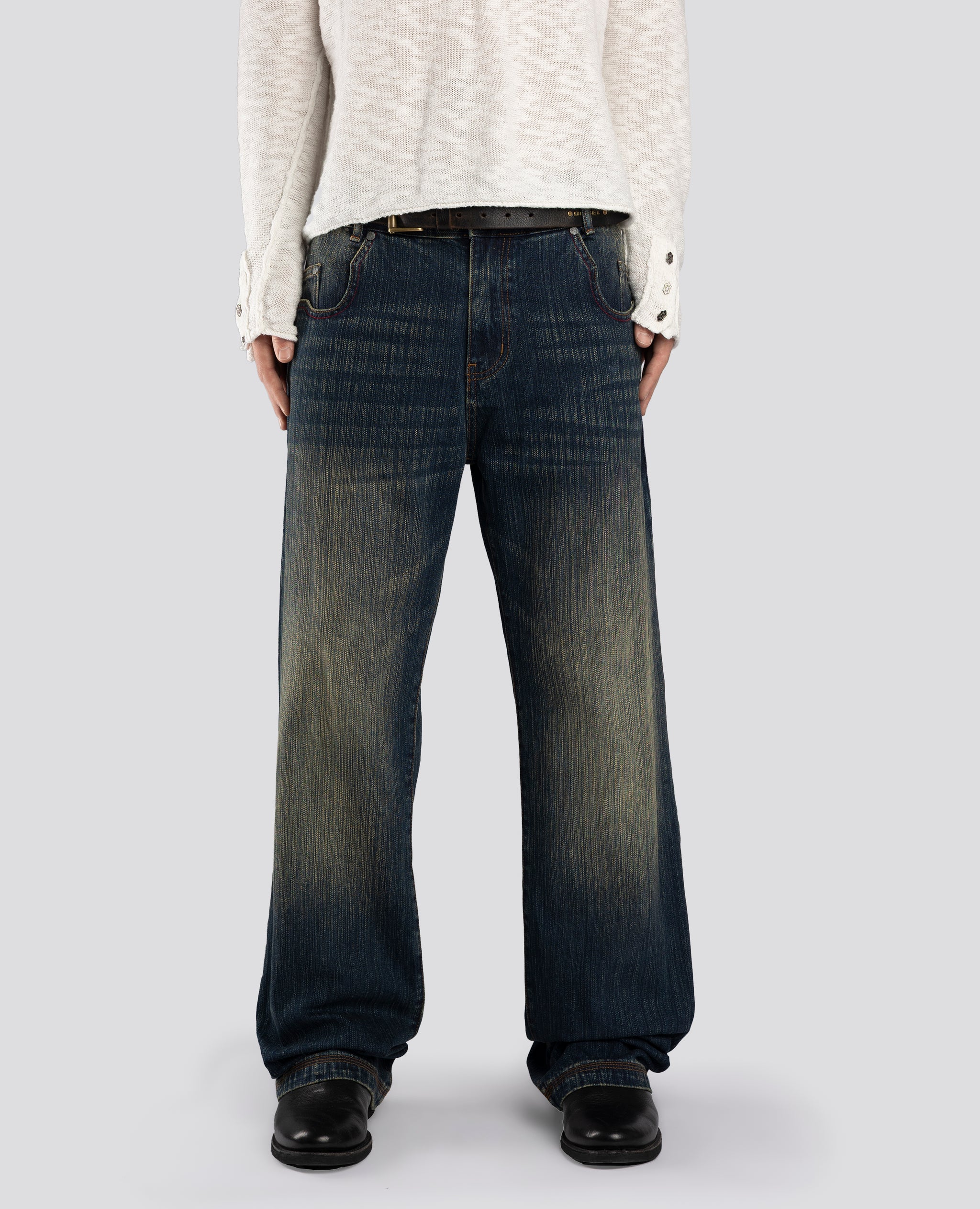 USED POCKETS STRAIGHT DENIM