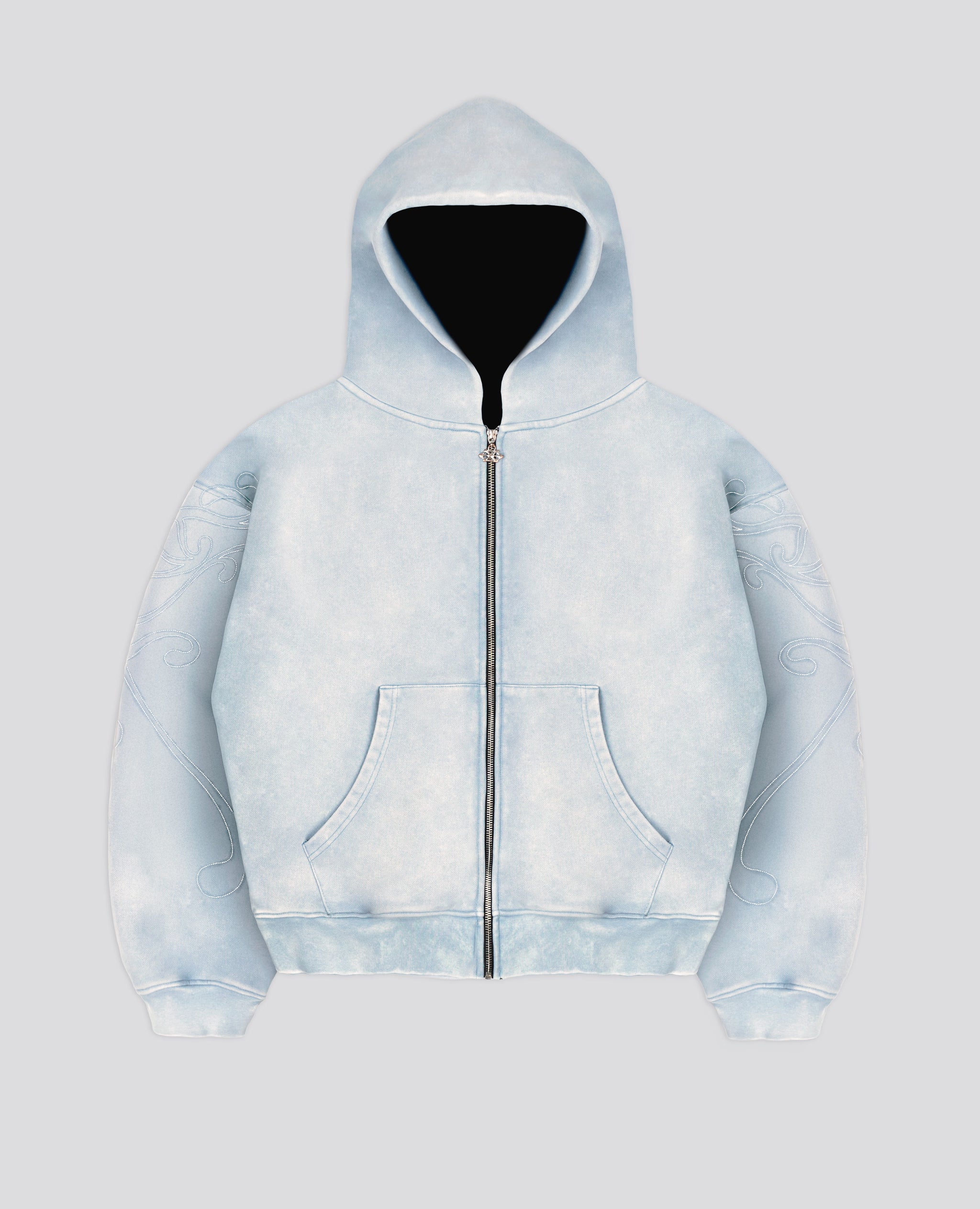 BLUE ART NOUVEAU ZIP